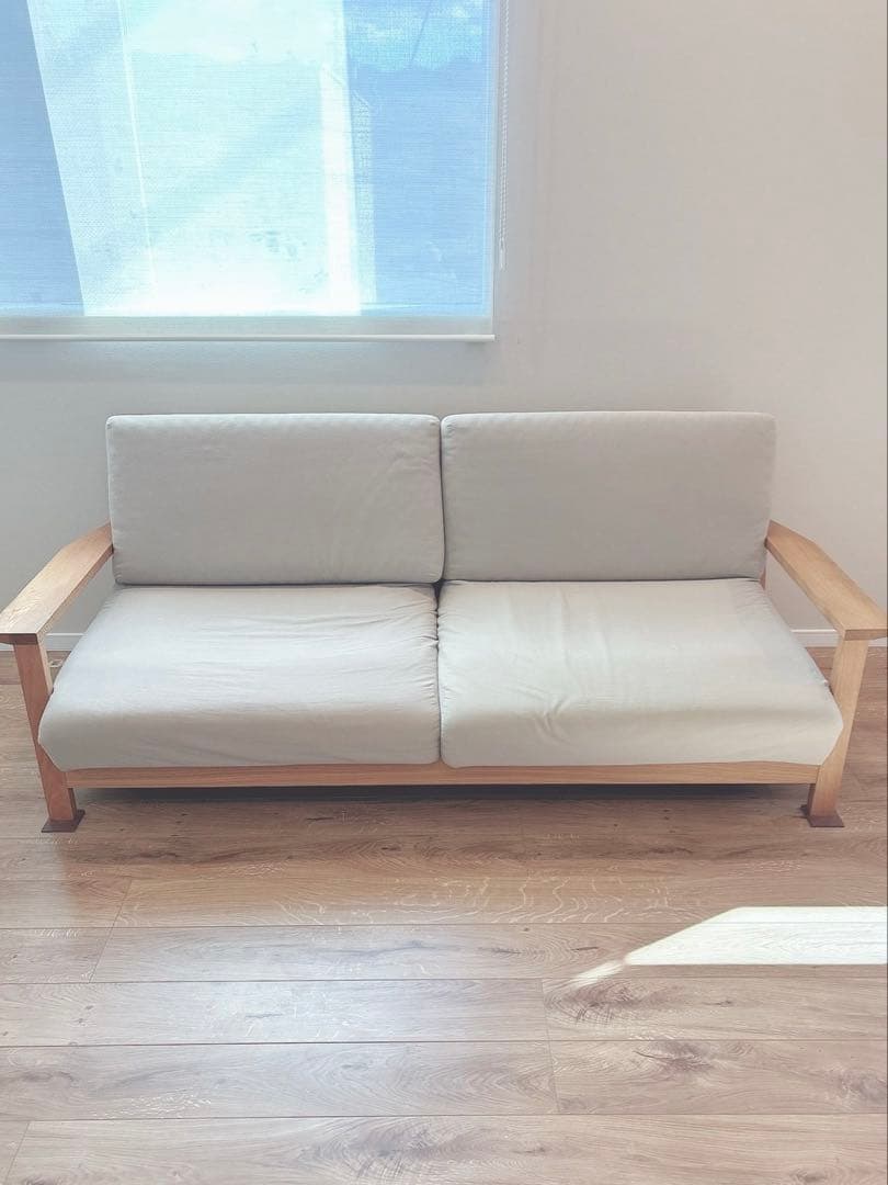 【送料込】無印3シーター ソファ カバー付