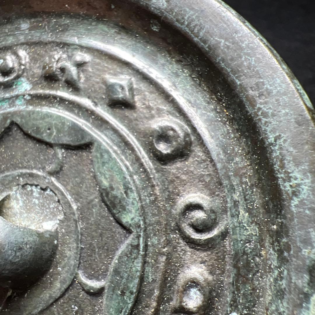 中国宋時代　古銅古鏡　112g/8.3㎝　東Y8-0206☆2F