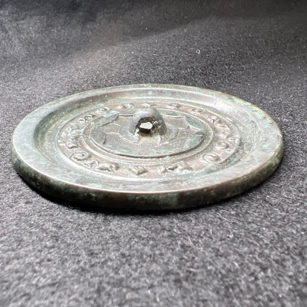 中国宋時代　古銅古鏡　112g/8.3㎝　東Y8-0206☆2F