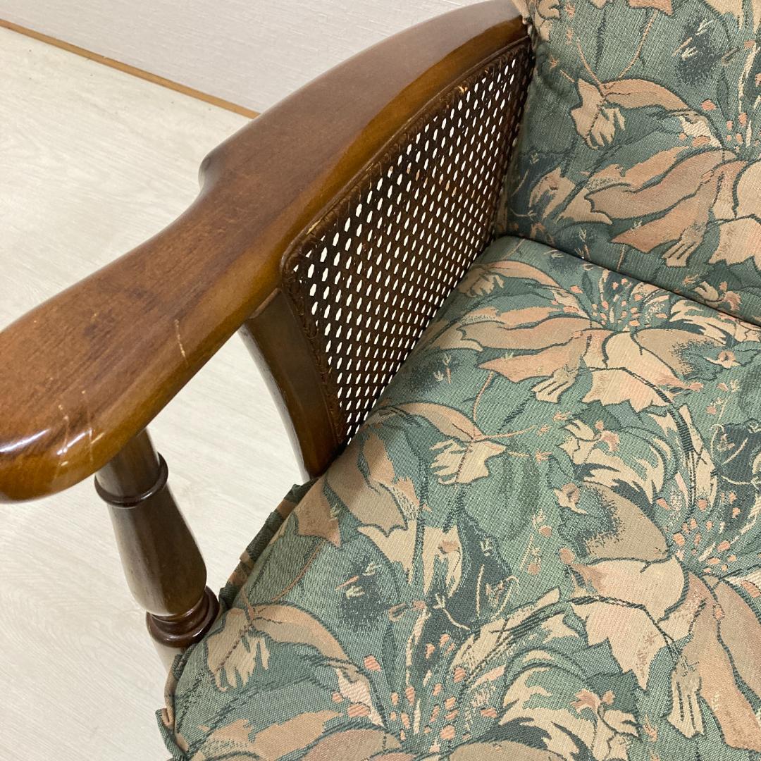 【カリモク】コロニアル　一人掛けソファ　シングルソファ　椅子　２脚セット