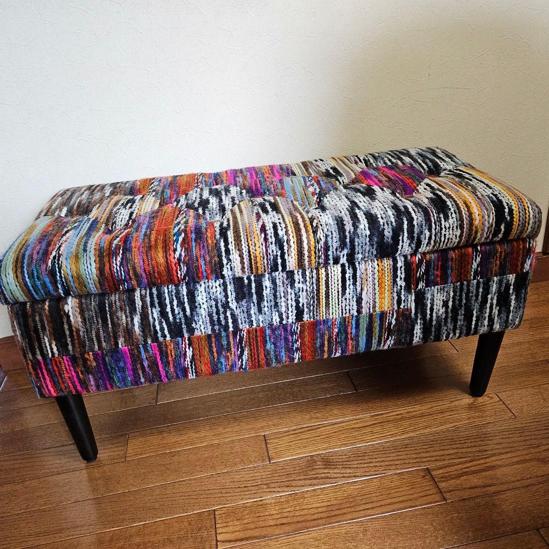 ヴォレ BOXスツール 収納 蓋付き アンティーク風 レトロ チェア イス