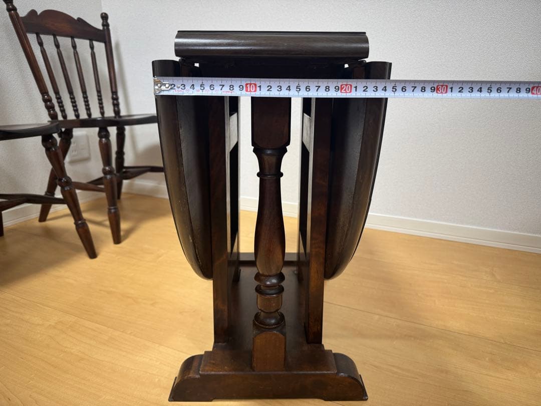 松本民芸家具！M型 高級バタフライテーブル 刻印有 松本民藝家具 ゲートレッグ