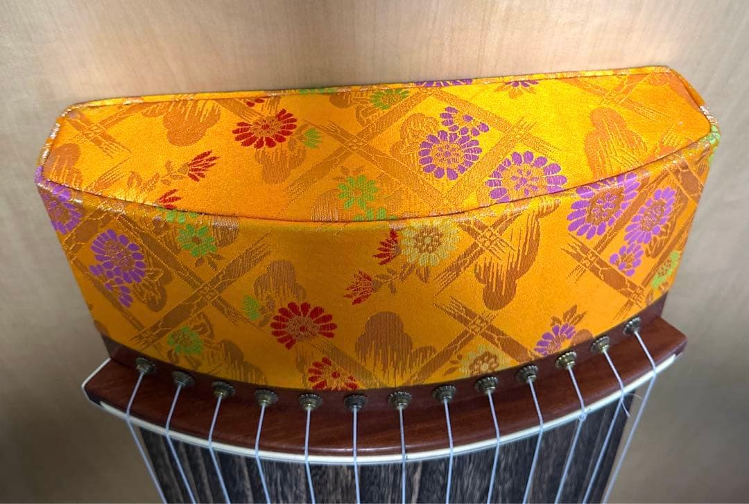 ５尺13弦約150cmお琴　並甲　状態良好　短琴　布包み付