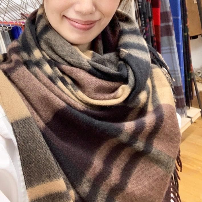 定価9.4万【Joshua Ellis】ジョシュアエリス 大判カシミヤストール