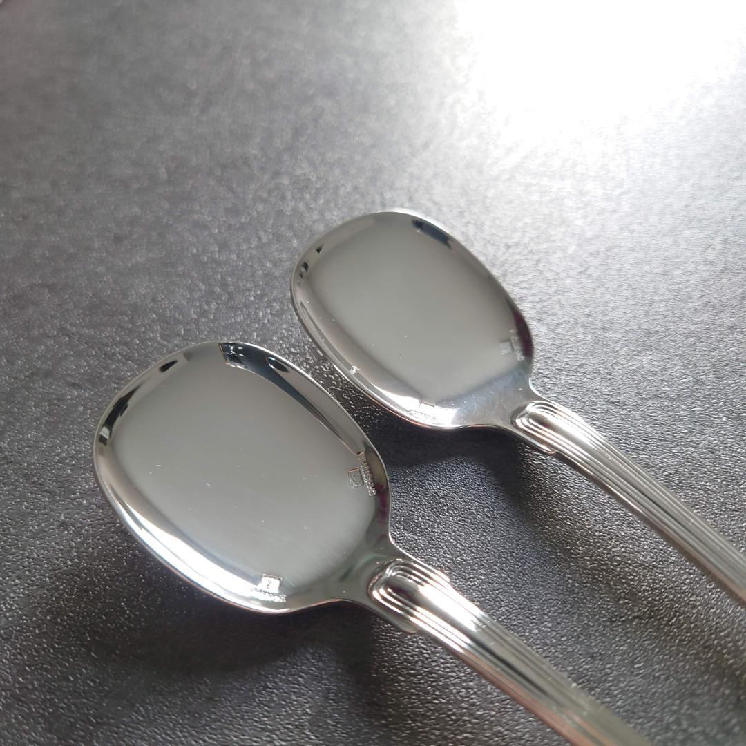 希少 極美品 クリストフル ポートロイヤル アイスクリームスプーン 2点