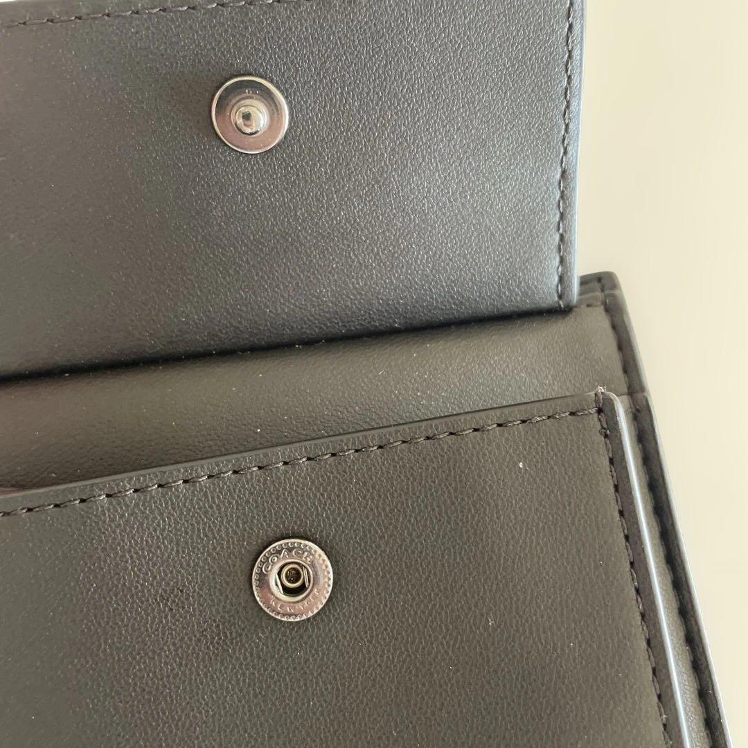 新品未使用　定価49,500円　COACH 財布 チャコール/ブラック