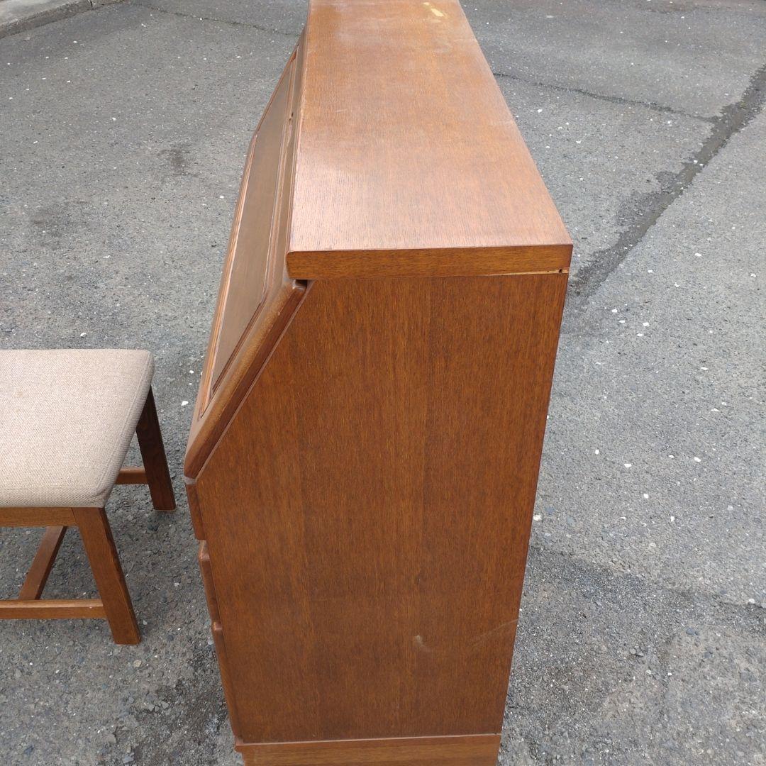 ライティングビューロー　アンティーク家具　 木製ブラウンデスク