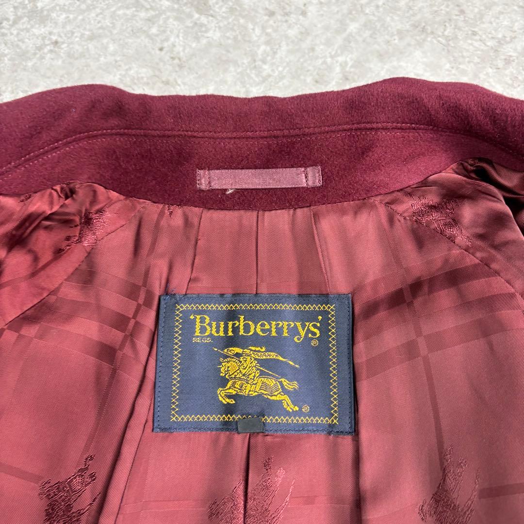 美品　バーバリー　BURBERRY アンゴラ　バルカラー　Aライン　コート　7