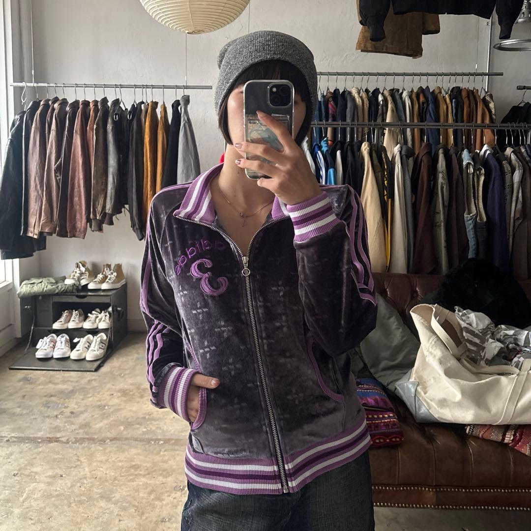 トップス 00s adidas track jacket velor size S