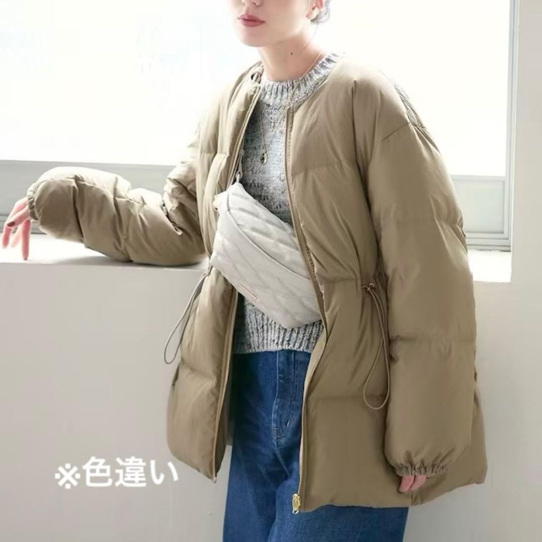 新品タグ付き✨23区　ダウンコート　マフラー付き　定価3,9万円　リバーシブル