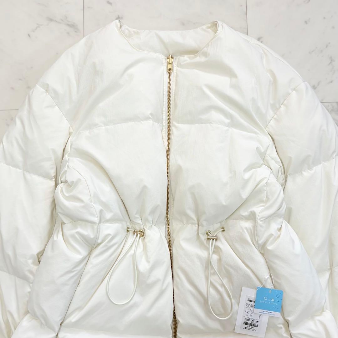 新品タグ付き✨23区　ダウンコート　マフラー付き　定価3,9万円　リバーシブル