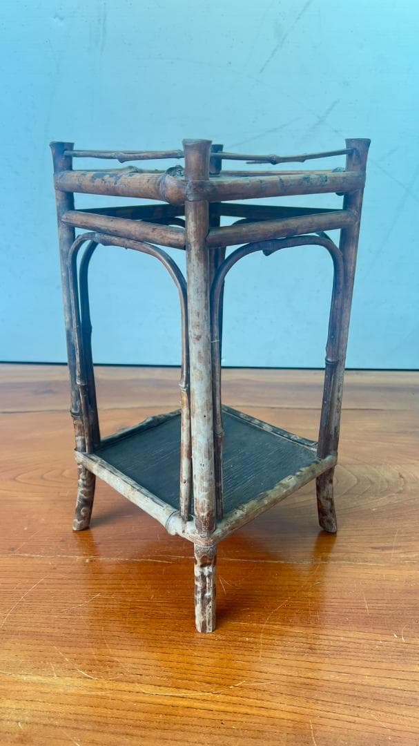 No.64 花台　懸崖卓　竹細工卓　夏飾り卓