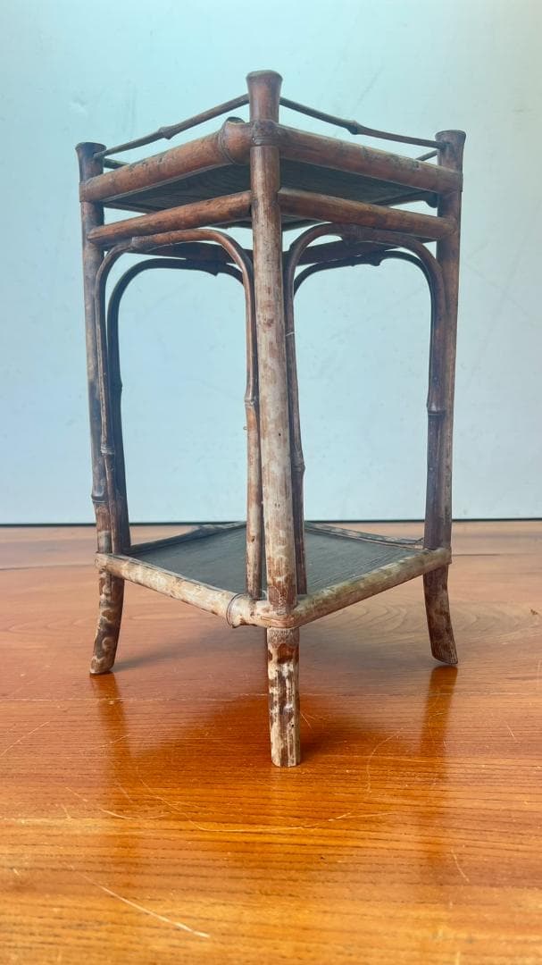 No.64 花台　懸崖卓　竹細工卓　夏飾り卓