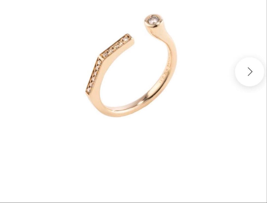 美品　HIROTAKA MANHATTAN ダイヤモンド リング