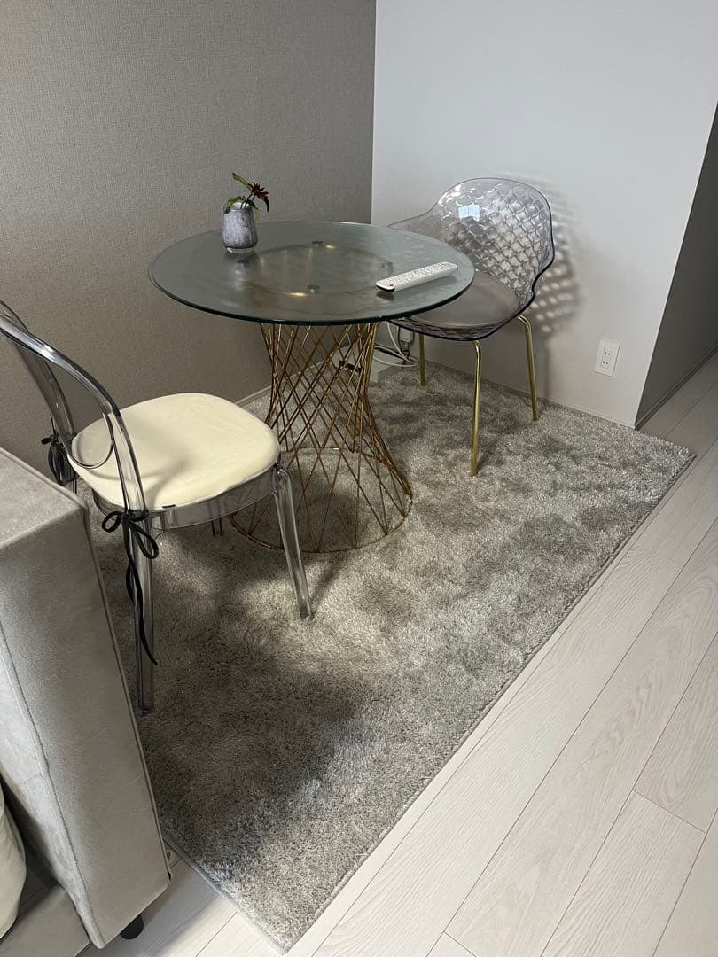 Francfrancウォッシャブルカステラグ M シルバー2000×1400