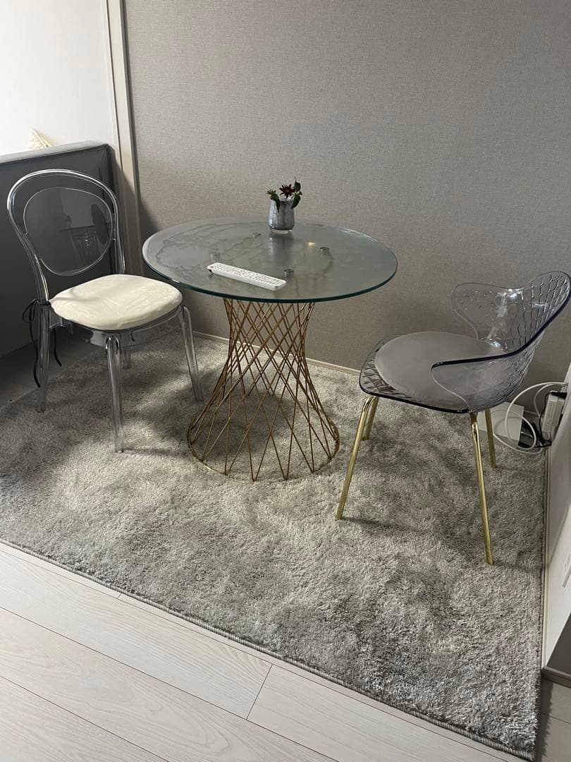 Francfrancウォッシャブルカステラグ M シルバー2000×1400