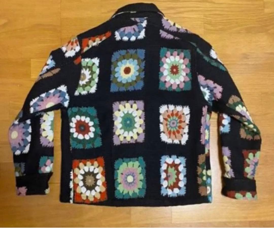 【完売品・モーガン蔵人着用】SUNFLOWER フローラルジャカードシャツ S