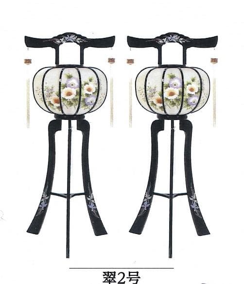 灯篭　お盆提灯　回転筒付　翠2号