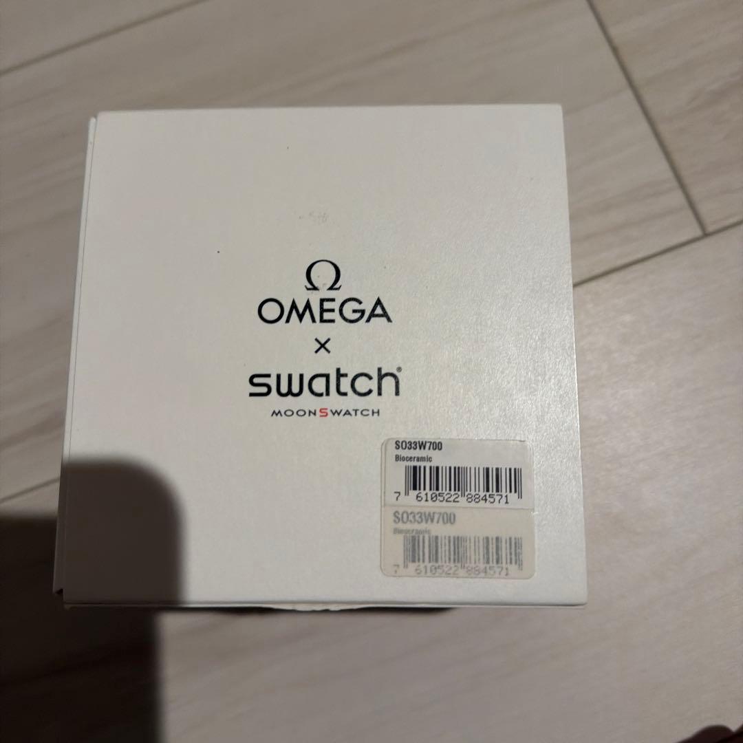 シ*ツ様 オメガ ミッション・トゥ・ザ・ムーンフェーズ　ホワイト　swatch