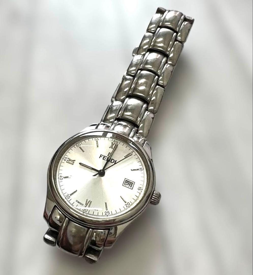 FENDI 210G クォーツ 腕時計 ステンレス シルバー