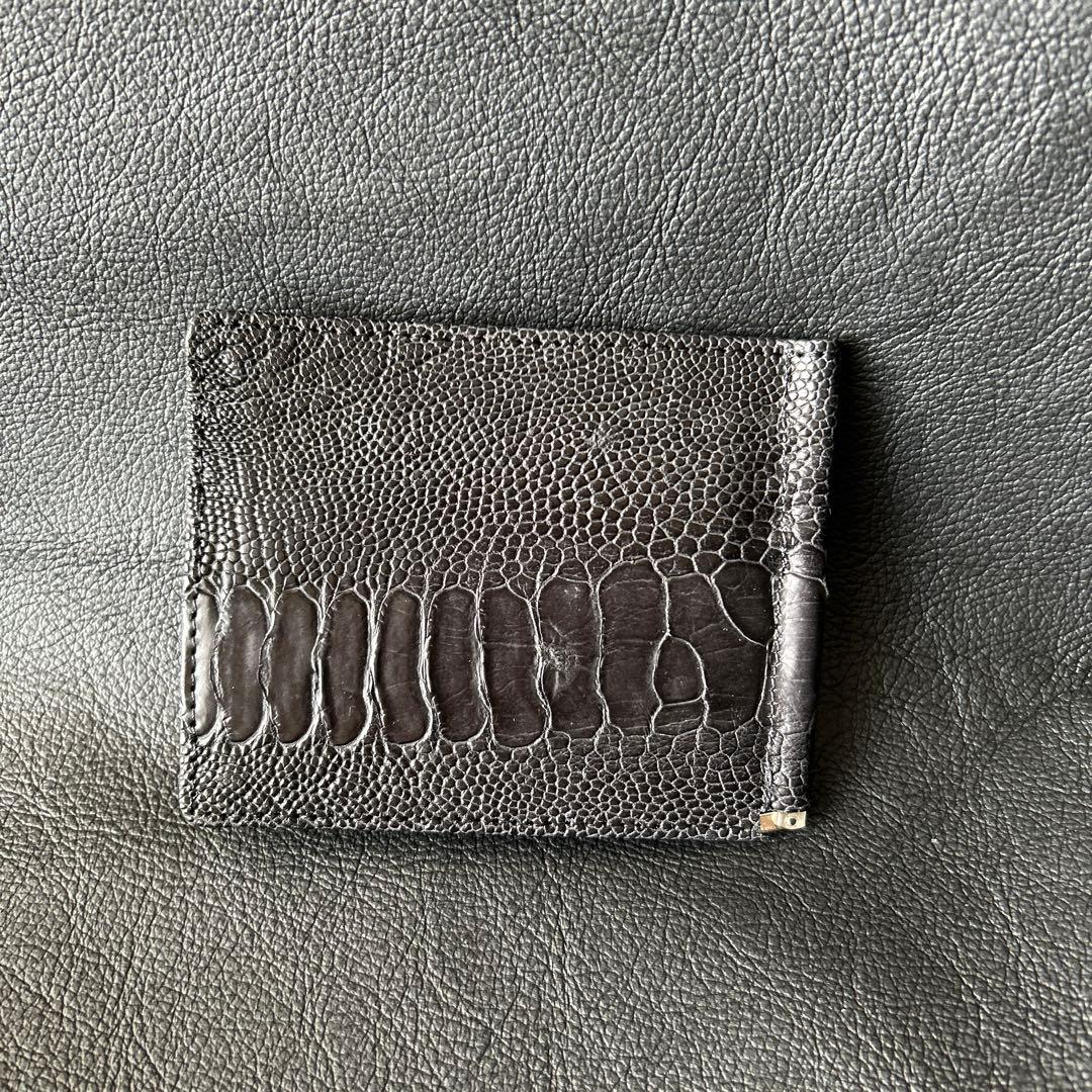 mary janeオーストリッチレッグ　ブラック　マネークリップ