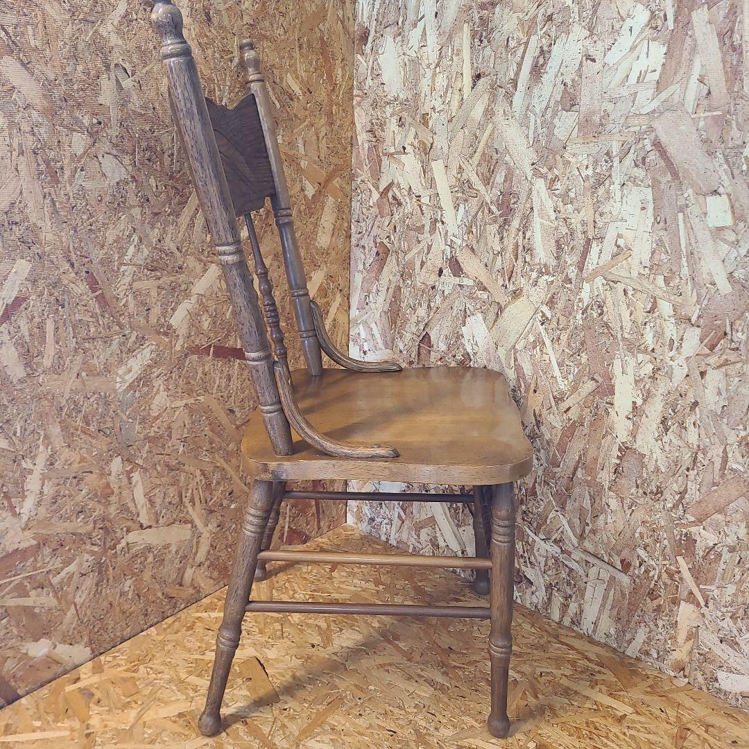 3 山善 椅子 アンティーク調 チェア　ウィンザーチェア