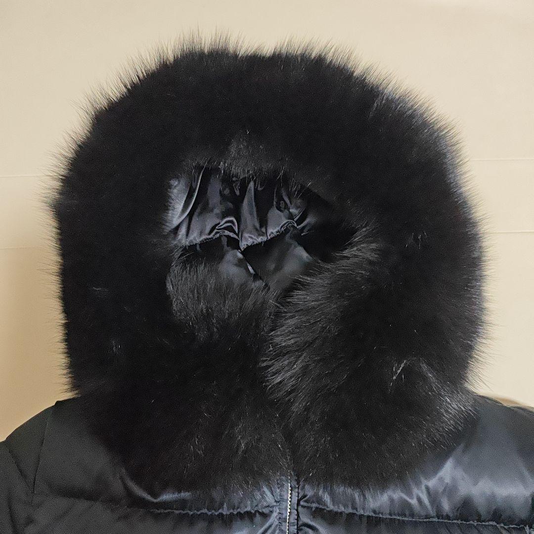 PRADA プラダ ファー ダウン 三角プレート 44