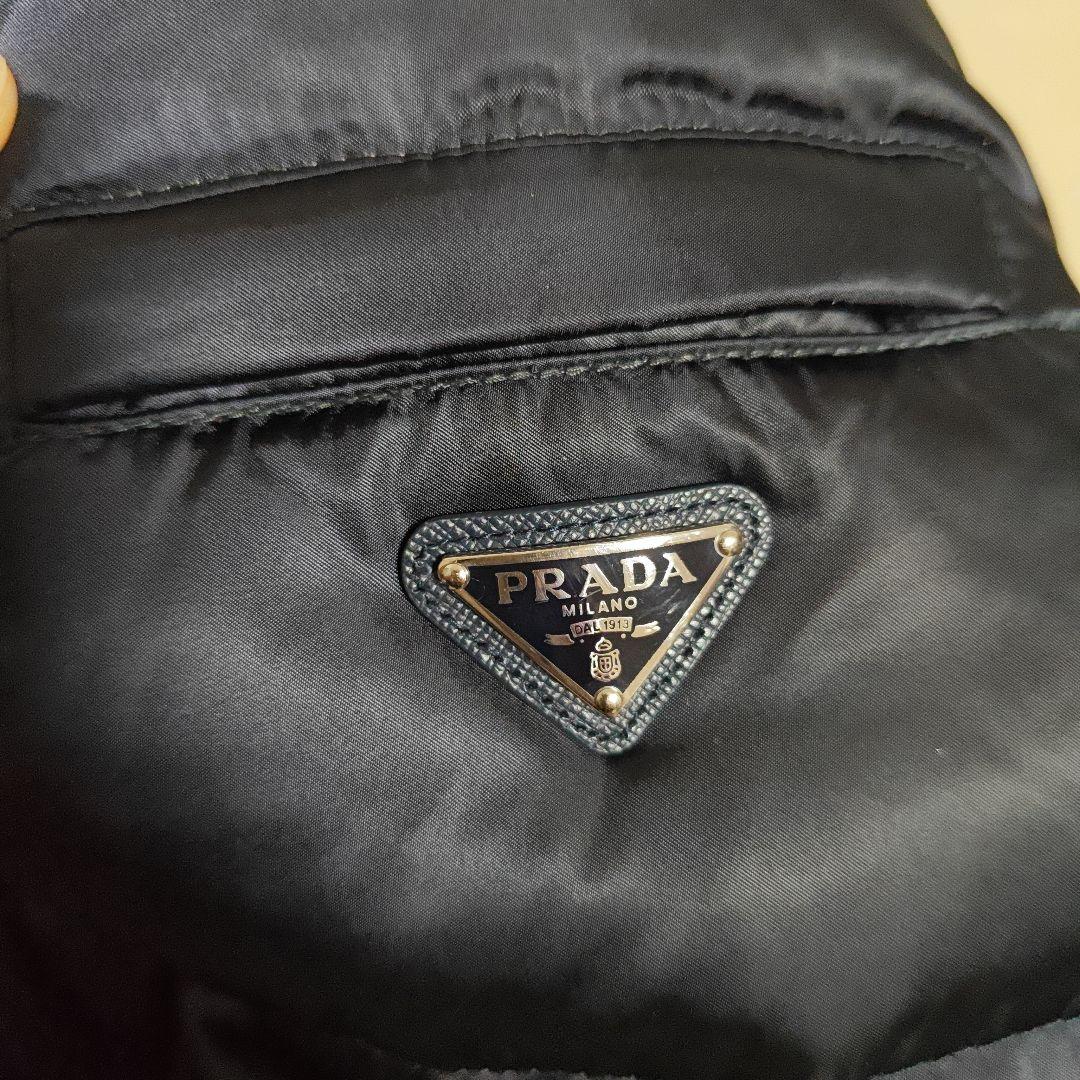 PRADA プラダ ファー ダウン 三角プレート 44