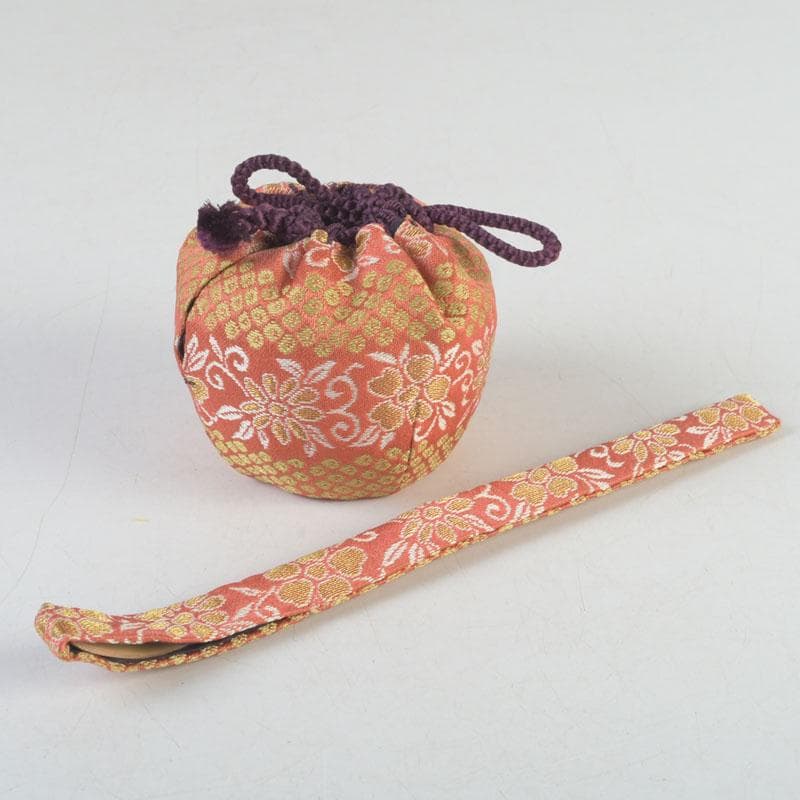 茶道具　桐木地本漆塗　青漆爪紅　利休茶箱　茶碗　棗など　七点　一式　M　9738