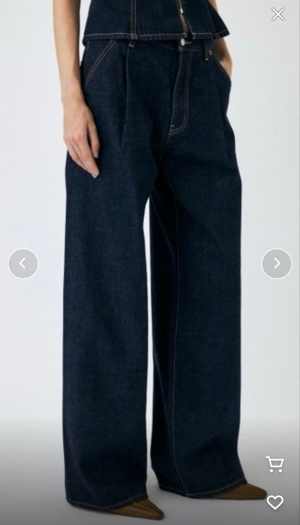 Y♡moussy TUCK WIDE STRAIGHT