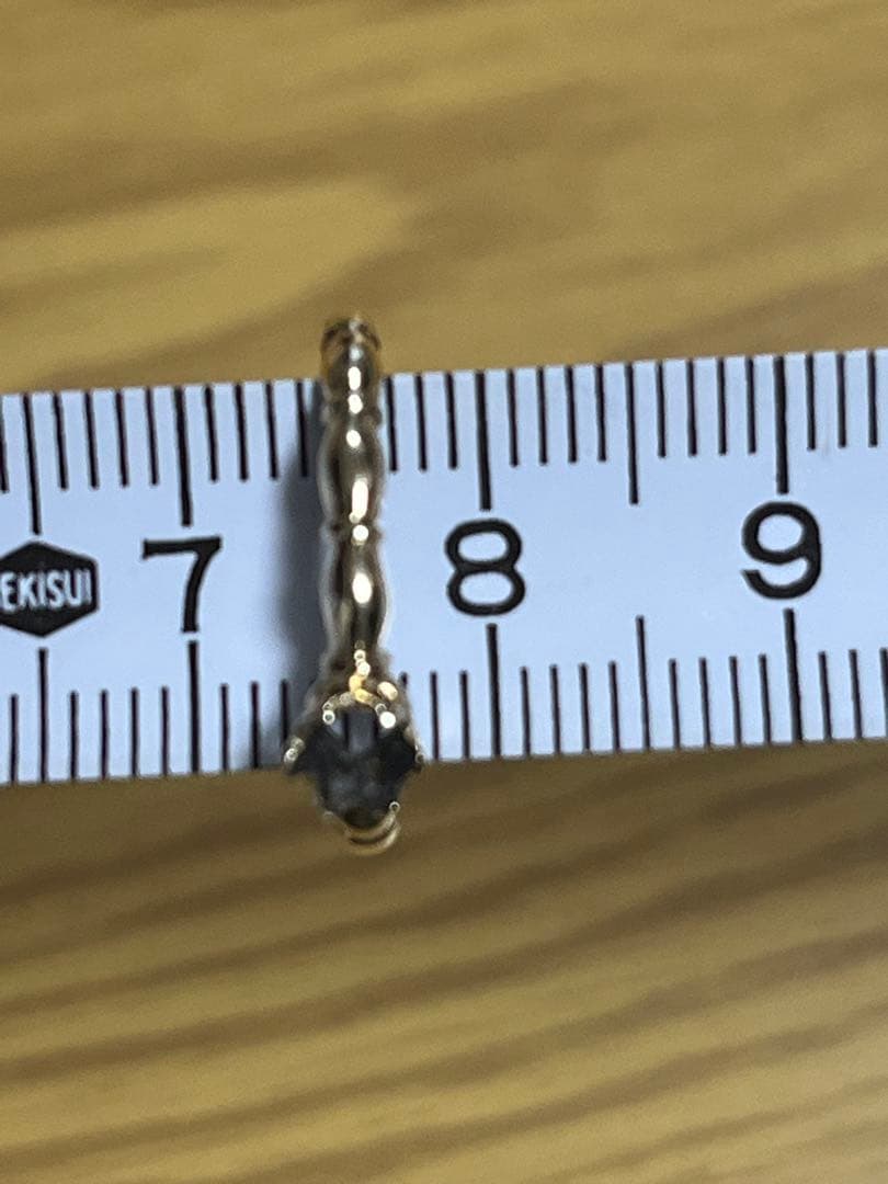 リ*リ様 【ジャンク品】k9 リング　ジュエリーマキ　石取れ