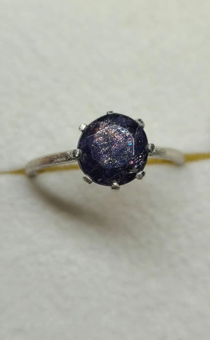 ツキボシ★非加熱アイオライトサンストーン★リング、ペンダントオーダー