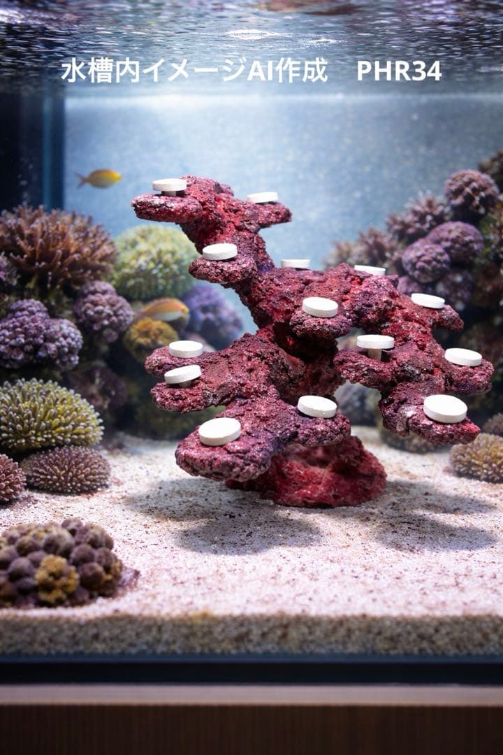 【送料無料】人工ライブロック　PHR34／15穴加工　アク抜き済み安心塗料使用