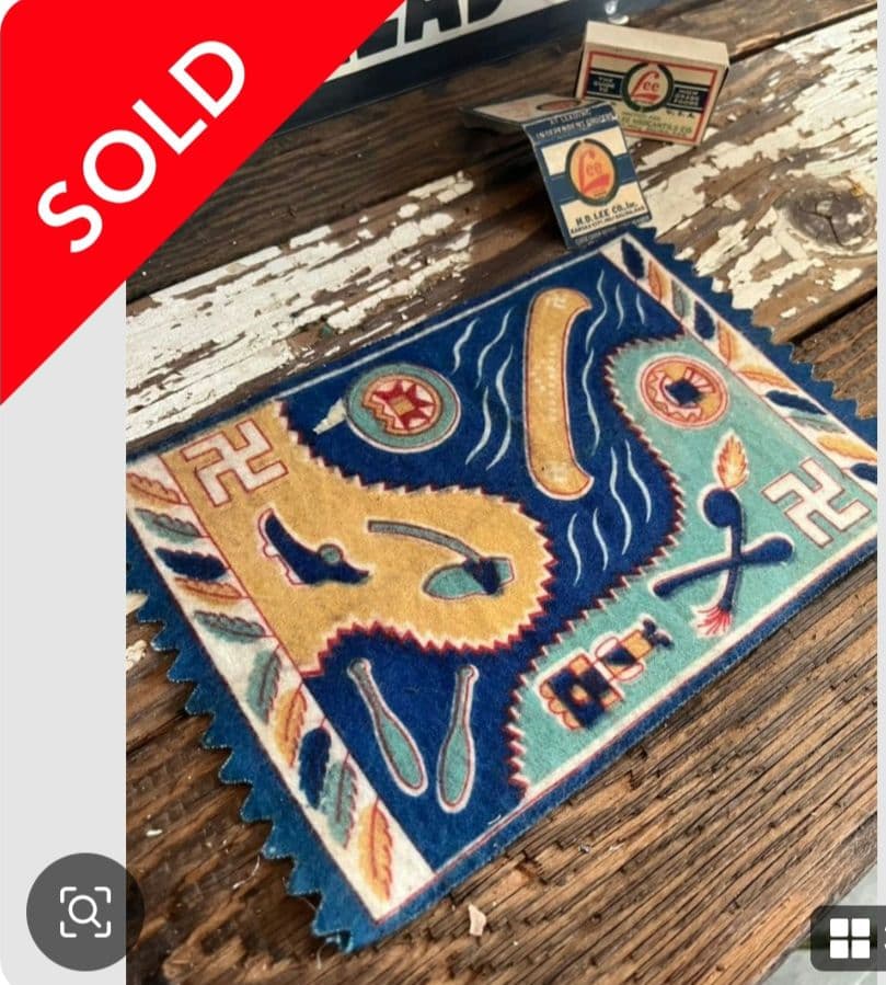 卍 Antique シガーフェルト ネイティブアメリカン スワスティカ