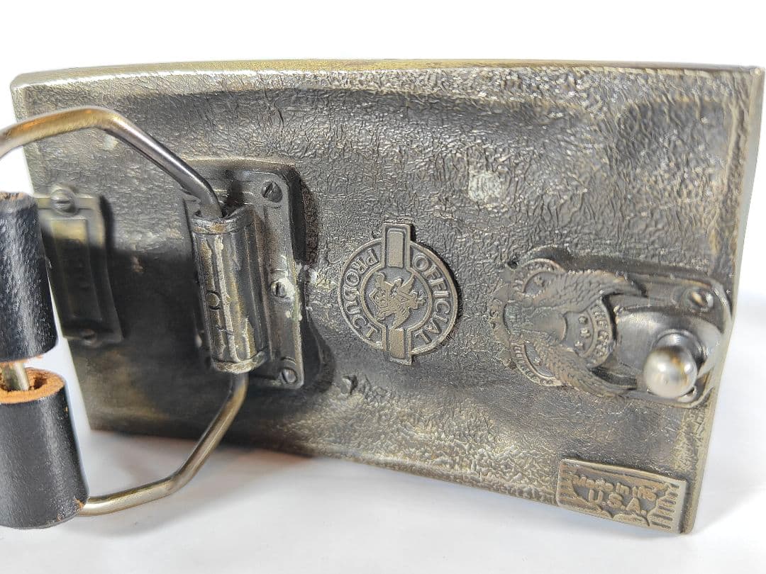 【ヴィンテージ】プレミアムバドワイザーバックル　極厚ドレスベルト　USA製正規品