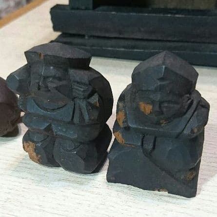 円空 竈の神様 恵比須 大黒天 小槌 竈厨子