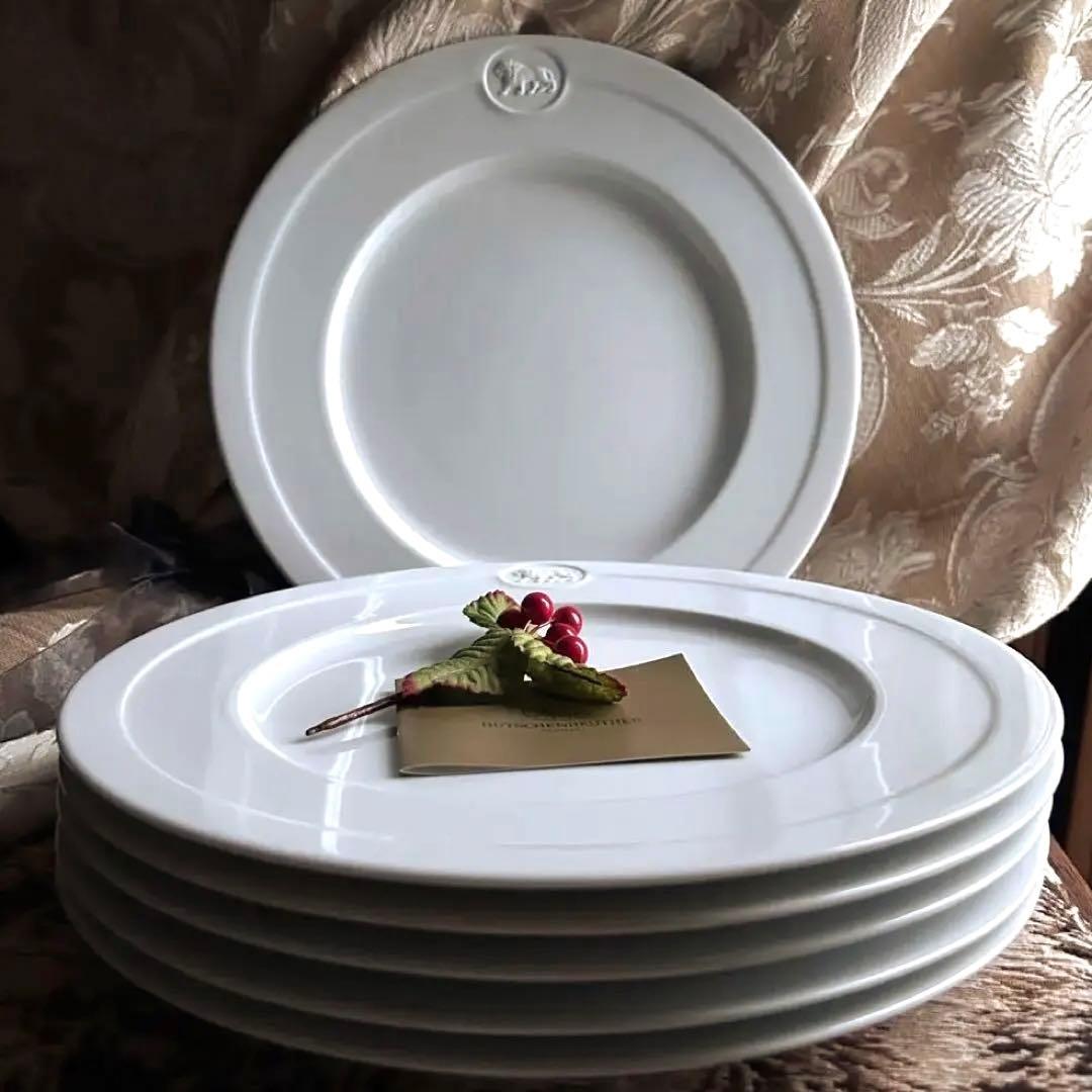 新品 ドイツ製 HUTSCHENREUTHER【D'Oro Lion】大皿6枚