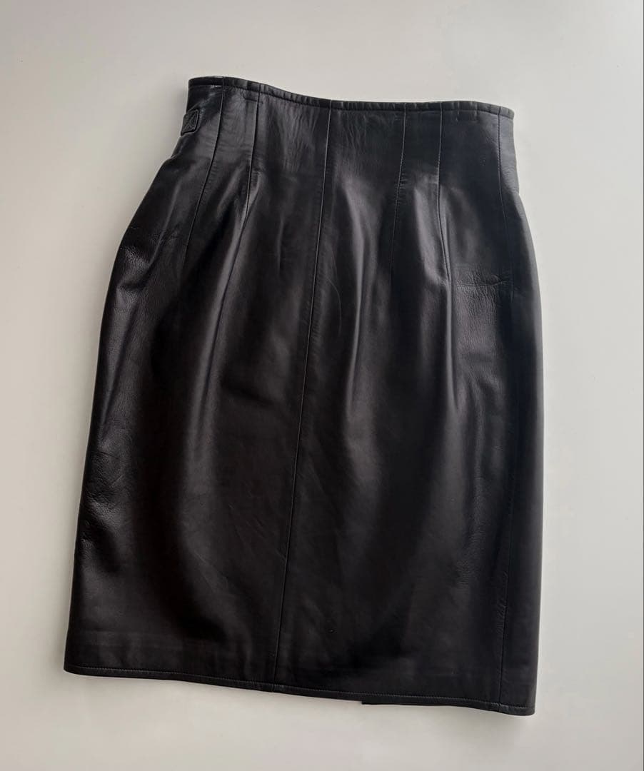 スカート GUCCI by TOM FORD leather skirt