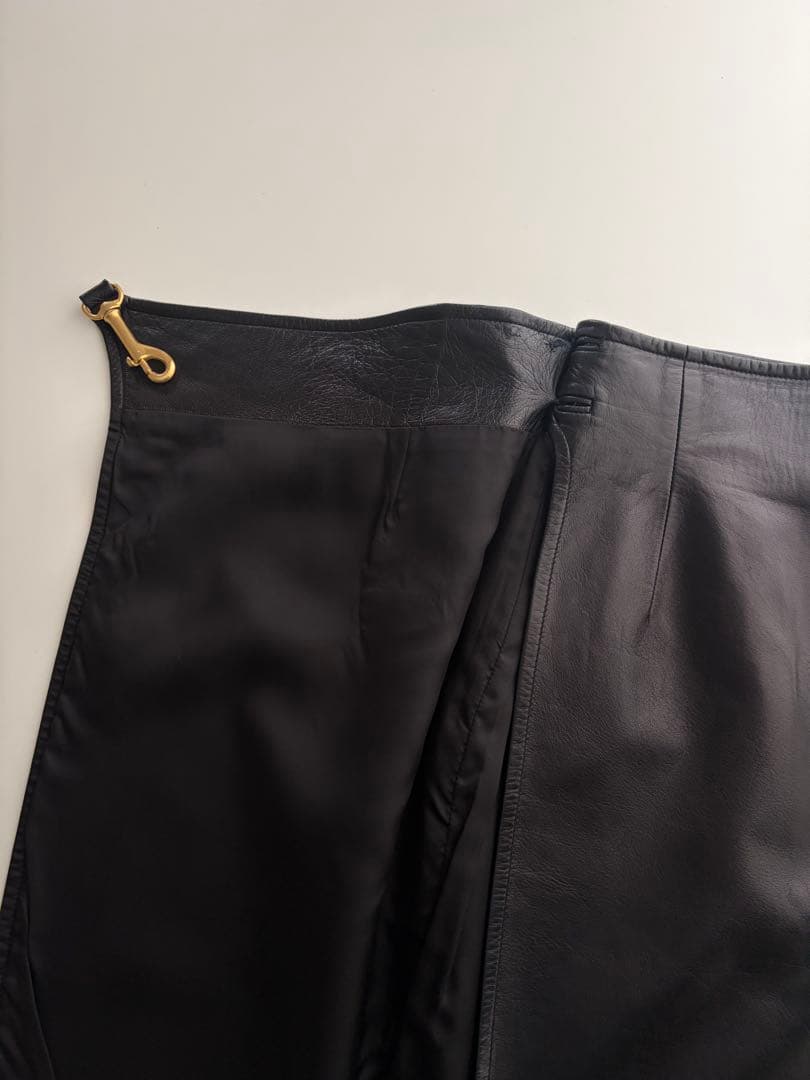 スカート GUCCI by TOM FORD leather skirt