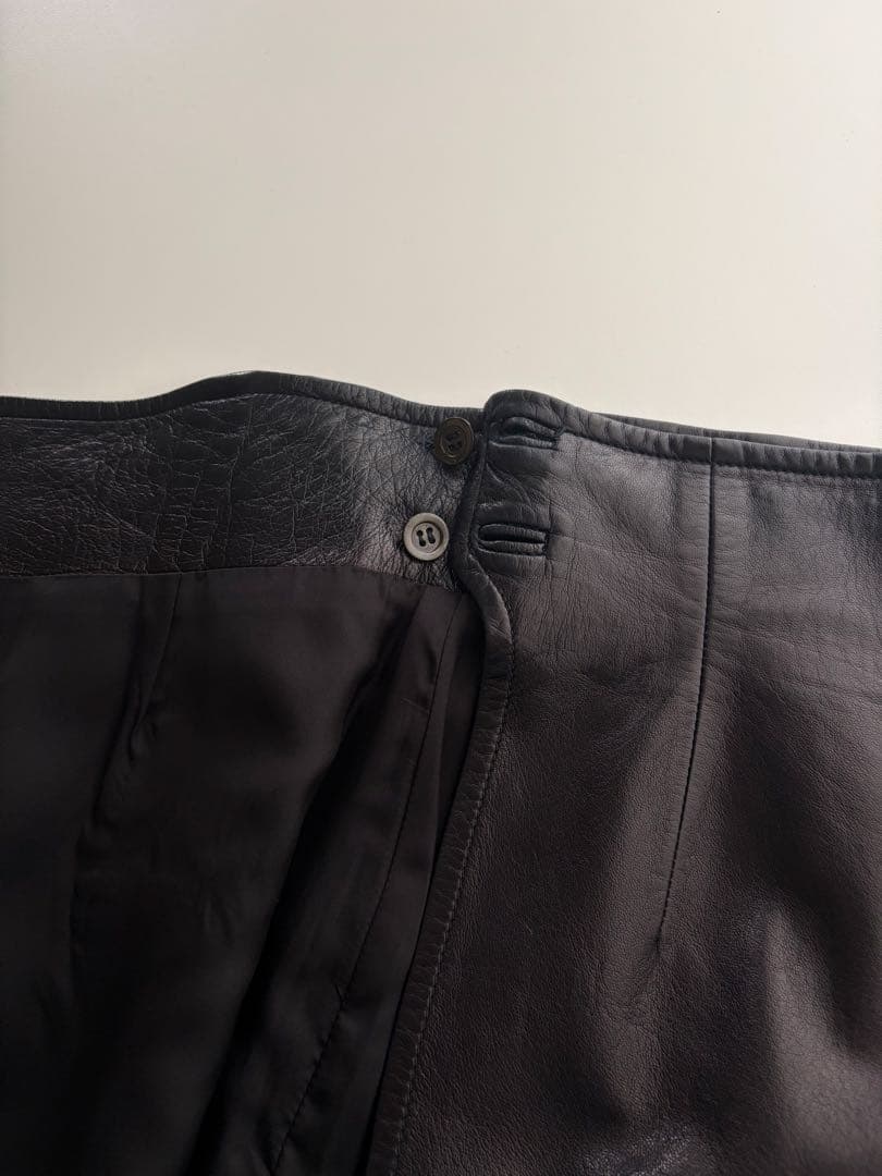 スカート GUCCI by TOM FORD leather skirt