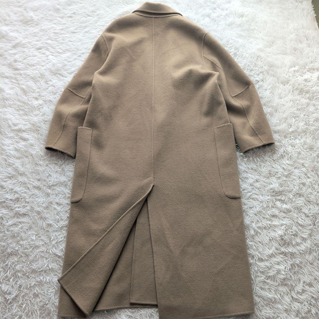 現行 TODAYFUL リバーコート ダブルフェイス ロング 38 ベージュ