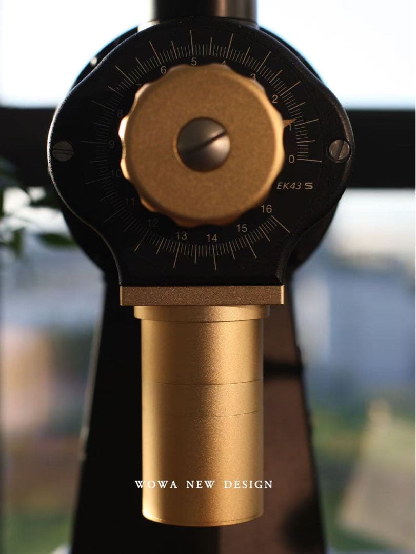 Mahlkonig EK43/43S 粉受けカップ ＋ノブ (ゴールド)