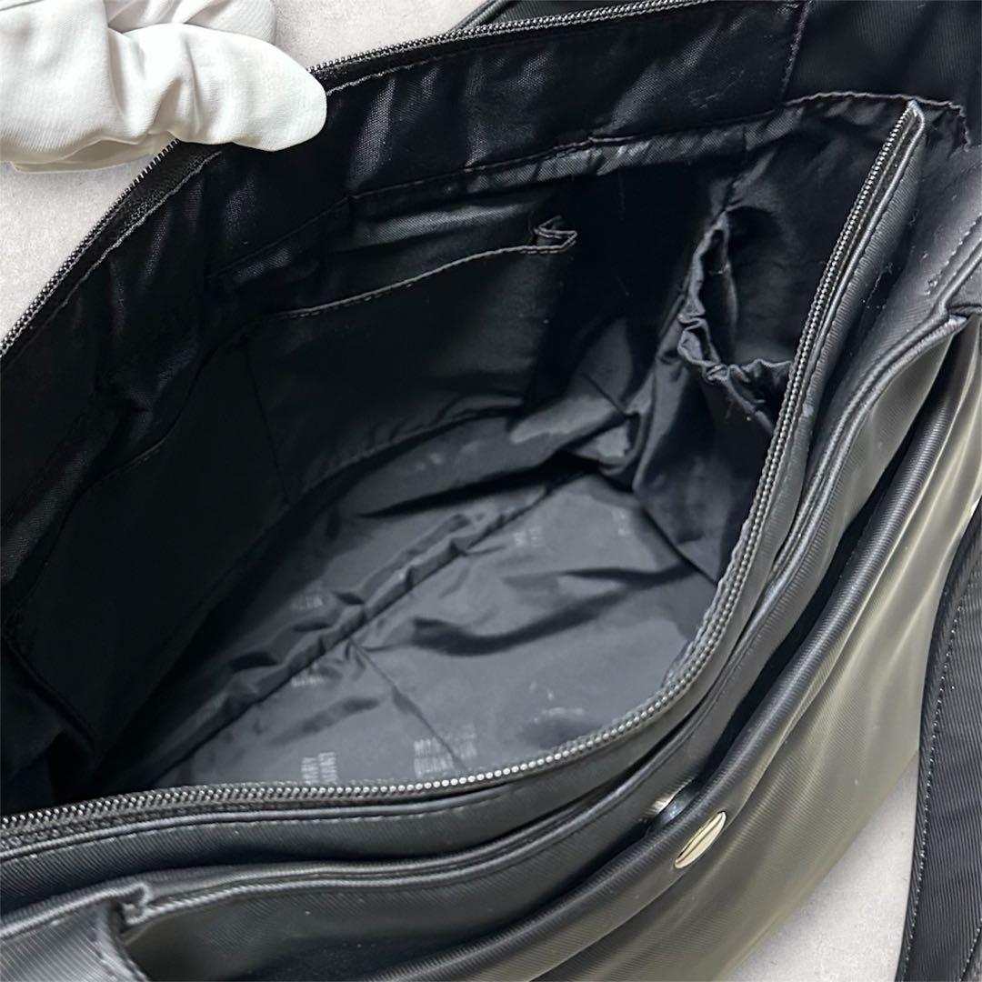 MARY QUANT デイジーランダムキルト トートバッグ A4 黒 軽量