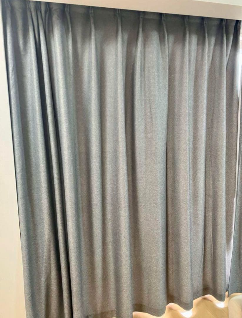 遮光オーダーカーテン2点セット　大型窓　大規模窓　ロング