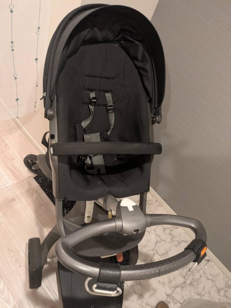 ストッケ エクスプローリー ベビーカー フットマフ付き