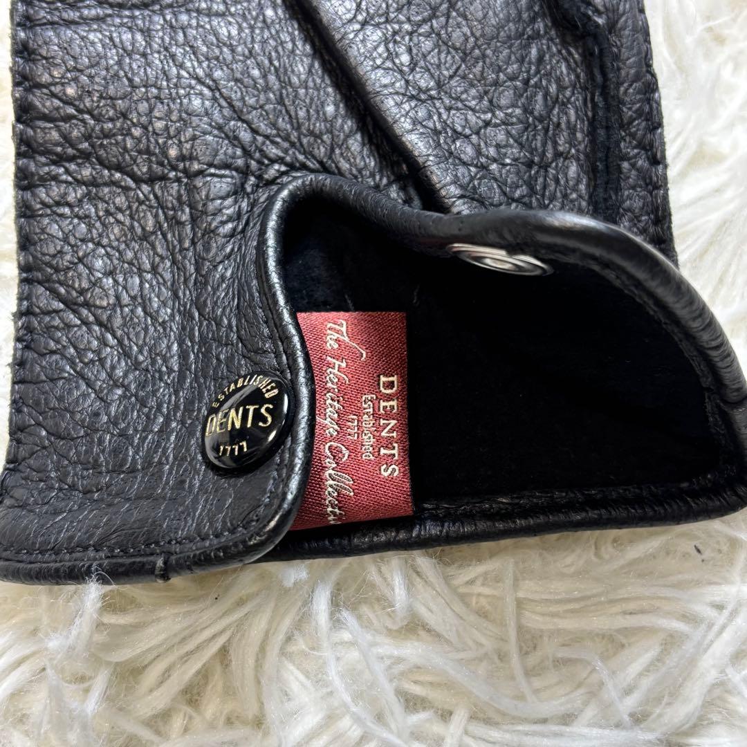 Kuro✨DENTS デンツ ペッカリーレザー　グローブ 革手袋 英国製