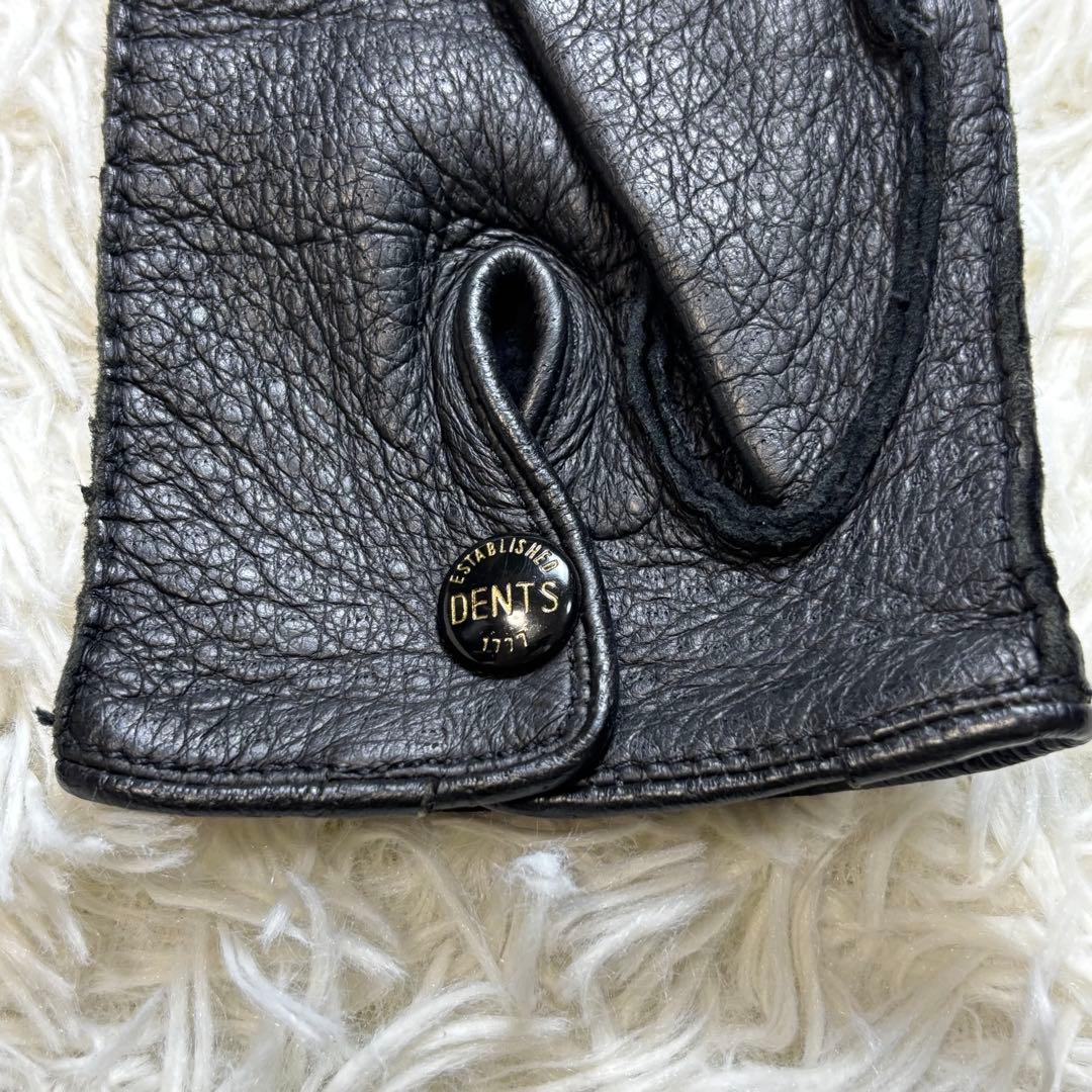 Kuro✨DENTS デンツ ペッカリーレザー　グローブ 革手袋 英国製