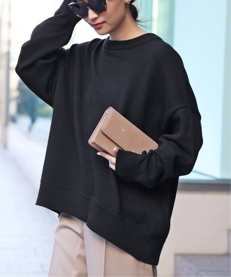 ベーシックニット★ブラック