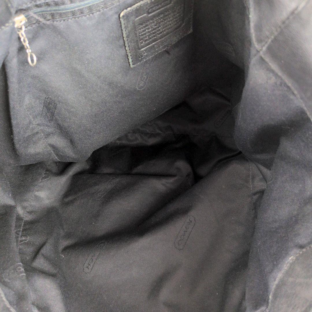 【美品】オールドコーチ☆A4　チャーム　トートバッグ　ブラック　ビジネス