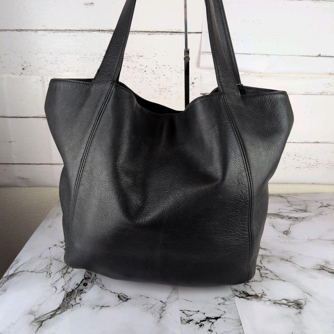 【美品】オールドコーチ☆A4　チャーム　トートバッグ　ブラック　ビジネス